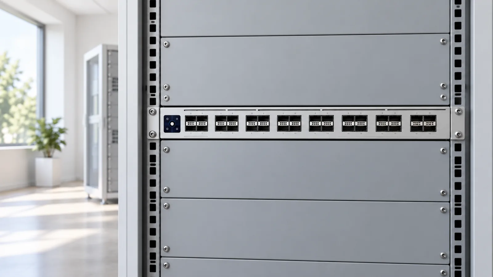 Enterprise Campus Switch Core i en ljus miljö (illustration)