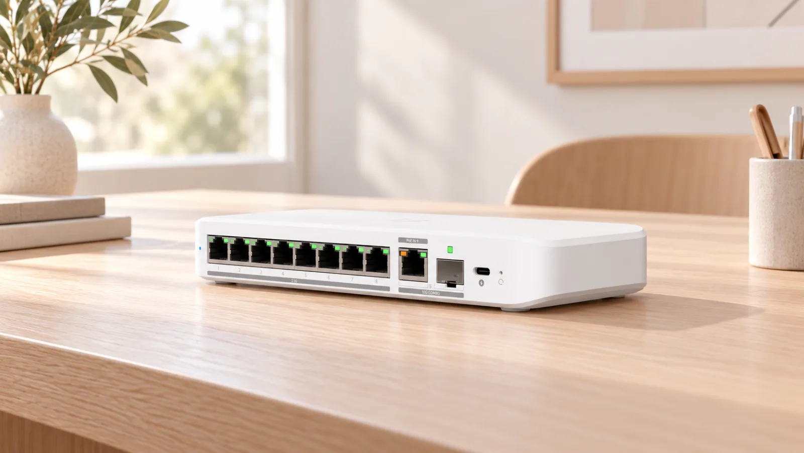 Switch Flex 2.5G i en ljus miljö (illustration)
